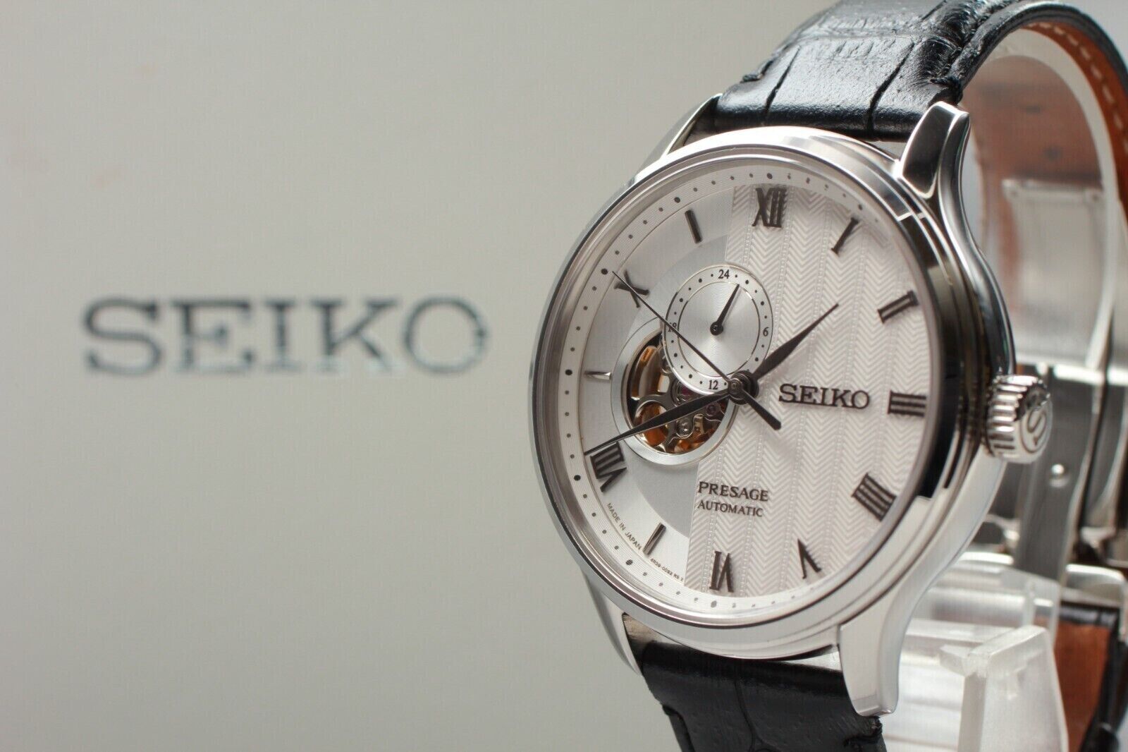 時計 SEIKO Presage 4R39-00W0 2020 Seiko Presage 4R39-00W0 SARY093 Black Roman Automatic Mens