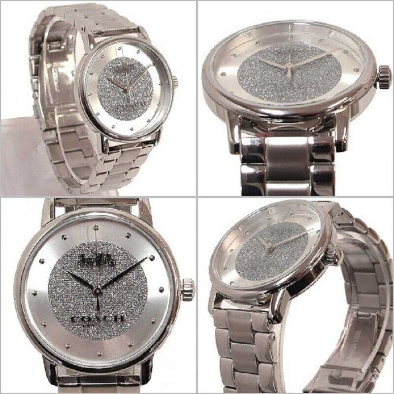 Coach Grand Pave Crystal Dial Silver Stainless Steel Watch 65bff7a2ff04843f4cd822b6.jpg main image 4