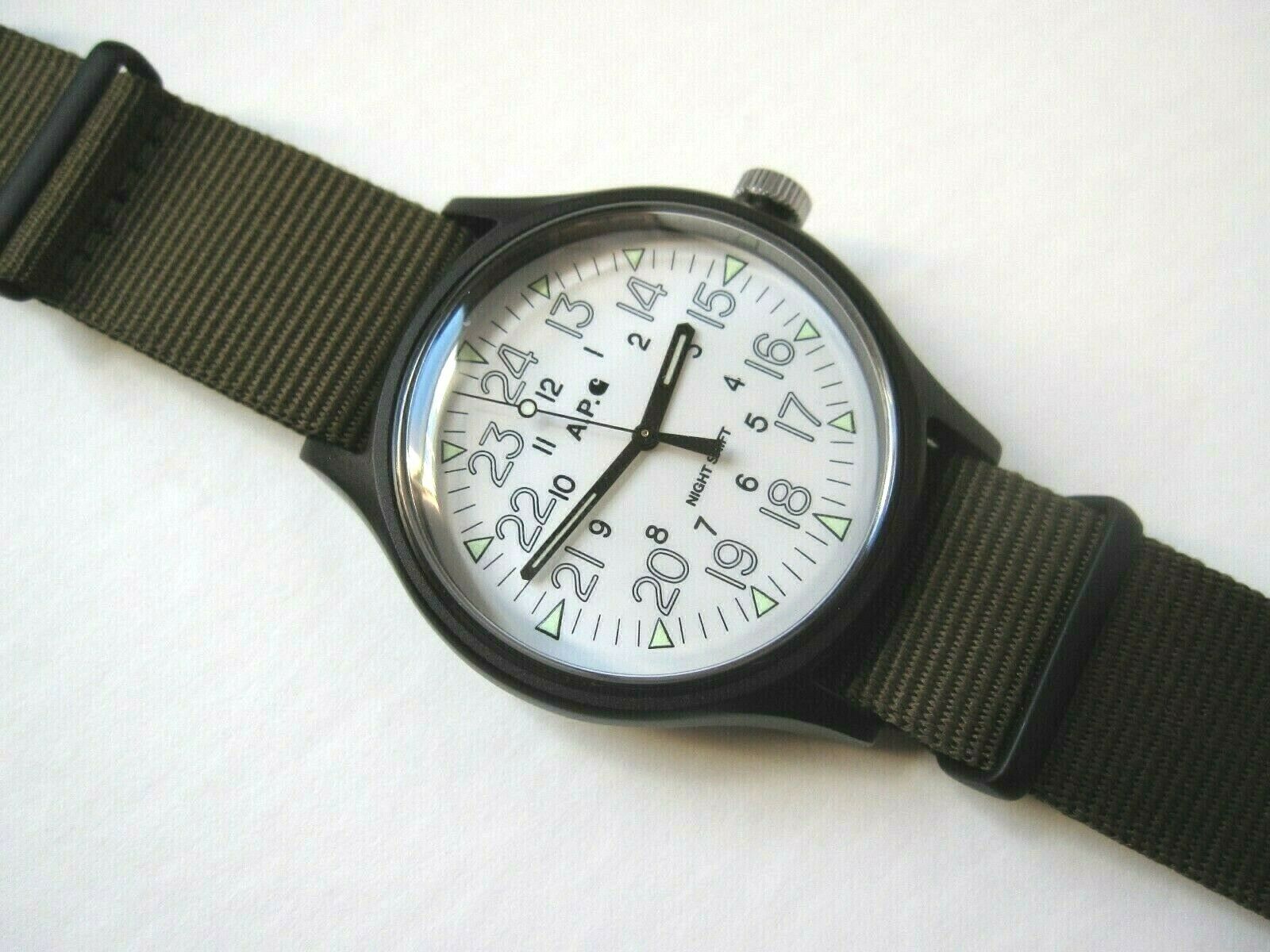 A.P.C. x CARHARTT WIP x TIMEX Collab Watch Two Straps SOLD OUT 40mm NEW No  Box | WatchCharts Marketplace