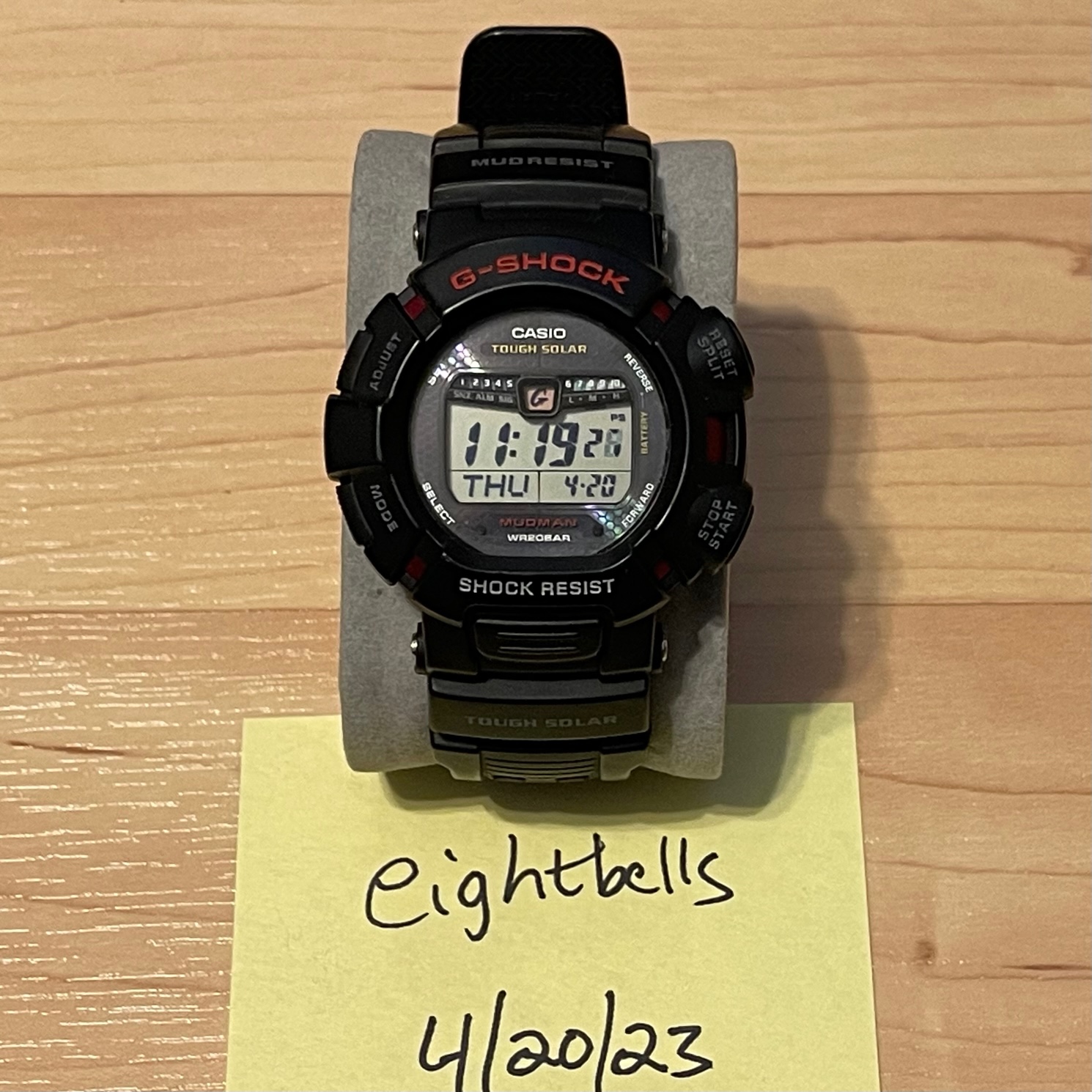 WTS Casio G Shock G 9010 1 Rally Timer Mudman Tough Solar Rare Vintage Digital Watch WatchCharts Marketplace