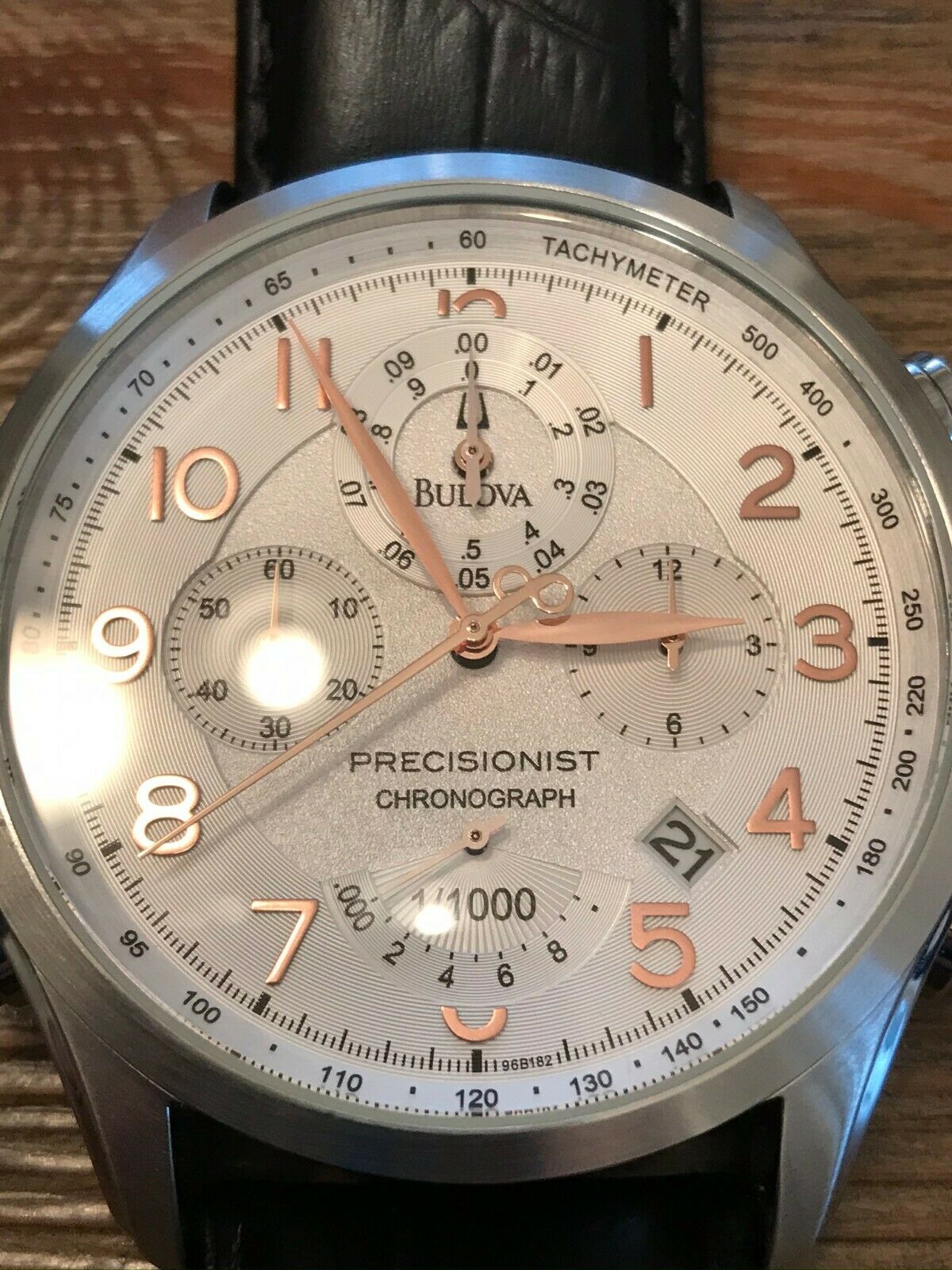 Bulova Precisionist Chronograph Tachymeter Watch Model C877749