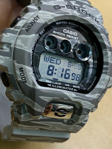 Casio G-Shock Gray Tiger Camouflage X-Large Men's Camo GDX6900TC-8