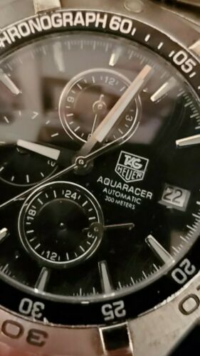 Tag Heuer Automatic Aquaracer Chronograph Stainles300m Dive Watch