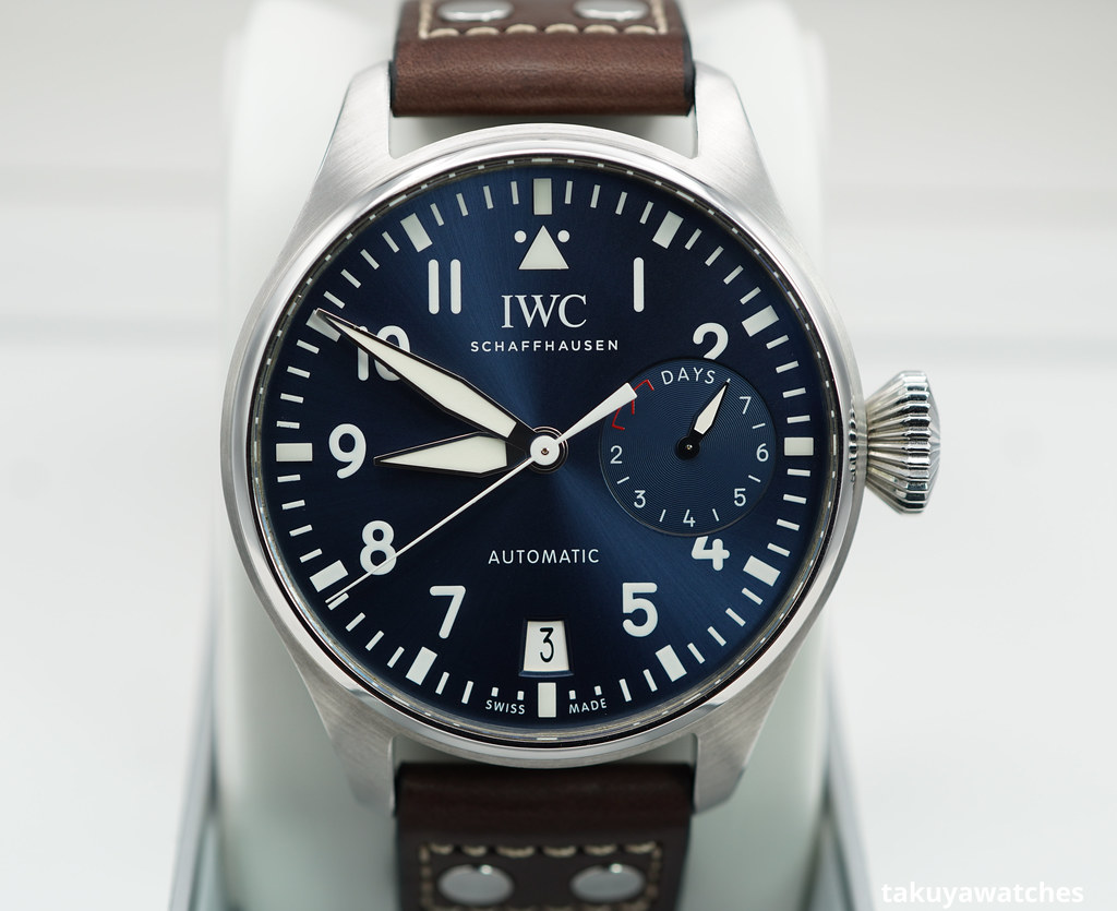 FSOT IWC IW500916 BIG PILOT s WATCH LE PETIT PRINCE BLUE DIAL BOX