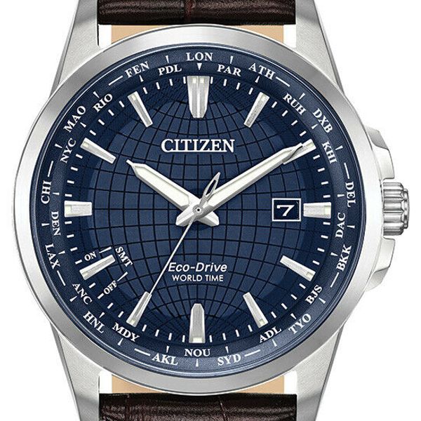Citizen EcoDrive Men's World Time Perpetual Calendar Band 41mm Watch
