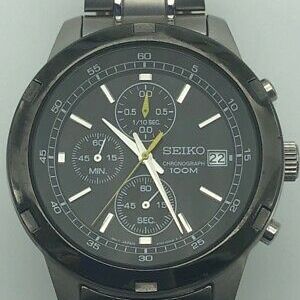 Seiko 4T57-00B0 Watch Black Dial Stainless Steel Band (AP1055753) |  WatchCharts