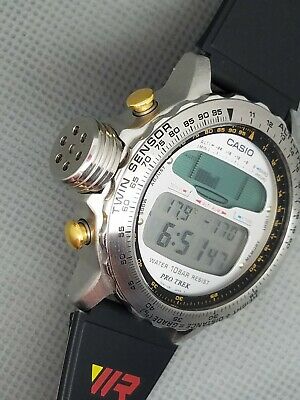 RARE CASIO VINTAGE DIGITAL WATCH PRO TREK 991 ALT-7000 ALTI THERMO TWIN  SENSOR | WatchCharts