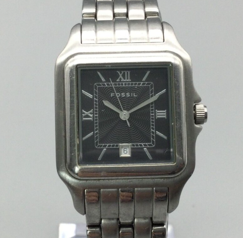 Fossil Watch Women Silver Tone Black Black Dial Date ES1341  display picture 2
