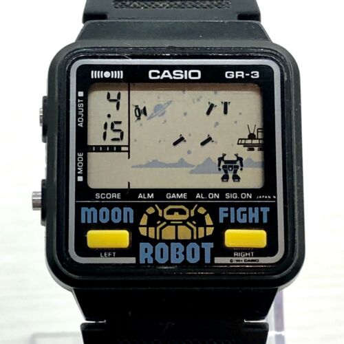 RARE 1984 Casio GR-3 “Moon Fight Robot” Vintage Video Game Digital