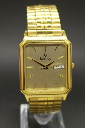 Bulova 97C28 Gold Tone Men's Quartz Watch | WatchCharts
