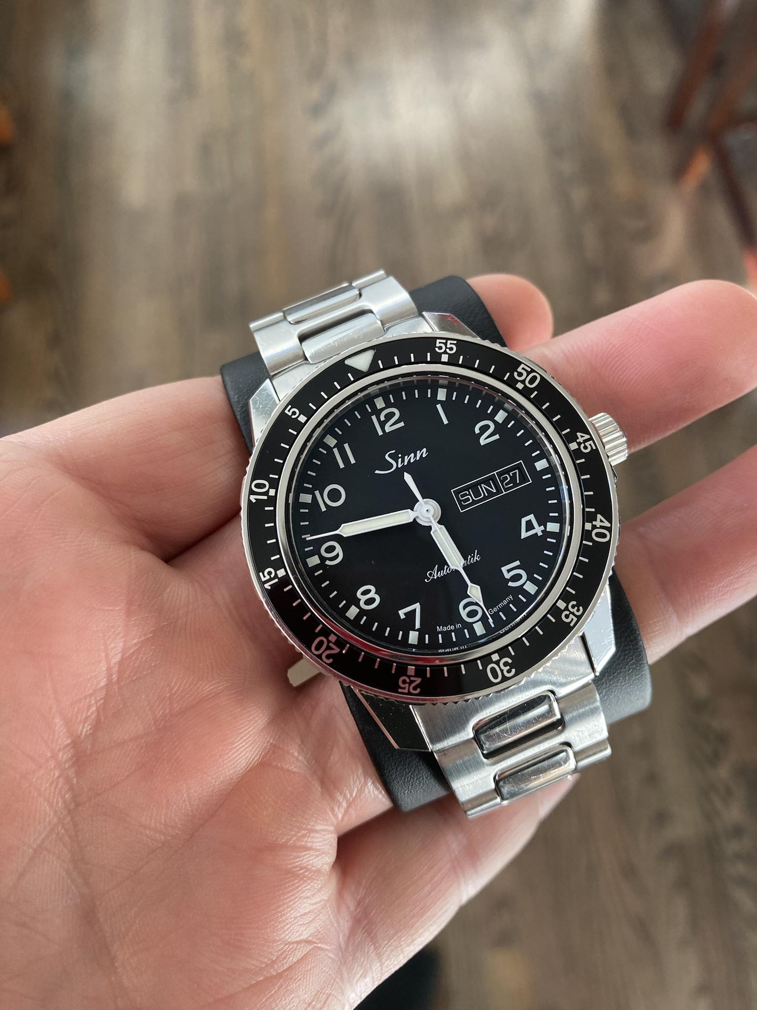 WTS Sinn 104 St Sa A on H Link Bracelet WatchCharts Marketplace