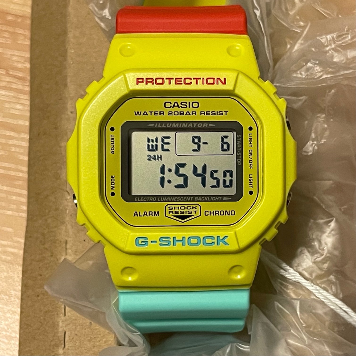 時計 DW-5600CMA-9JF G-SHOCK Casio G-Shock Classic Breezy Rasta Color DW5600CMA-9