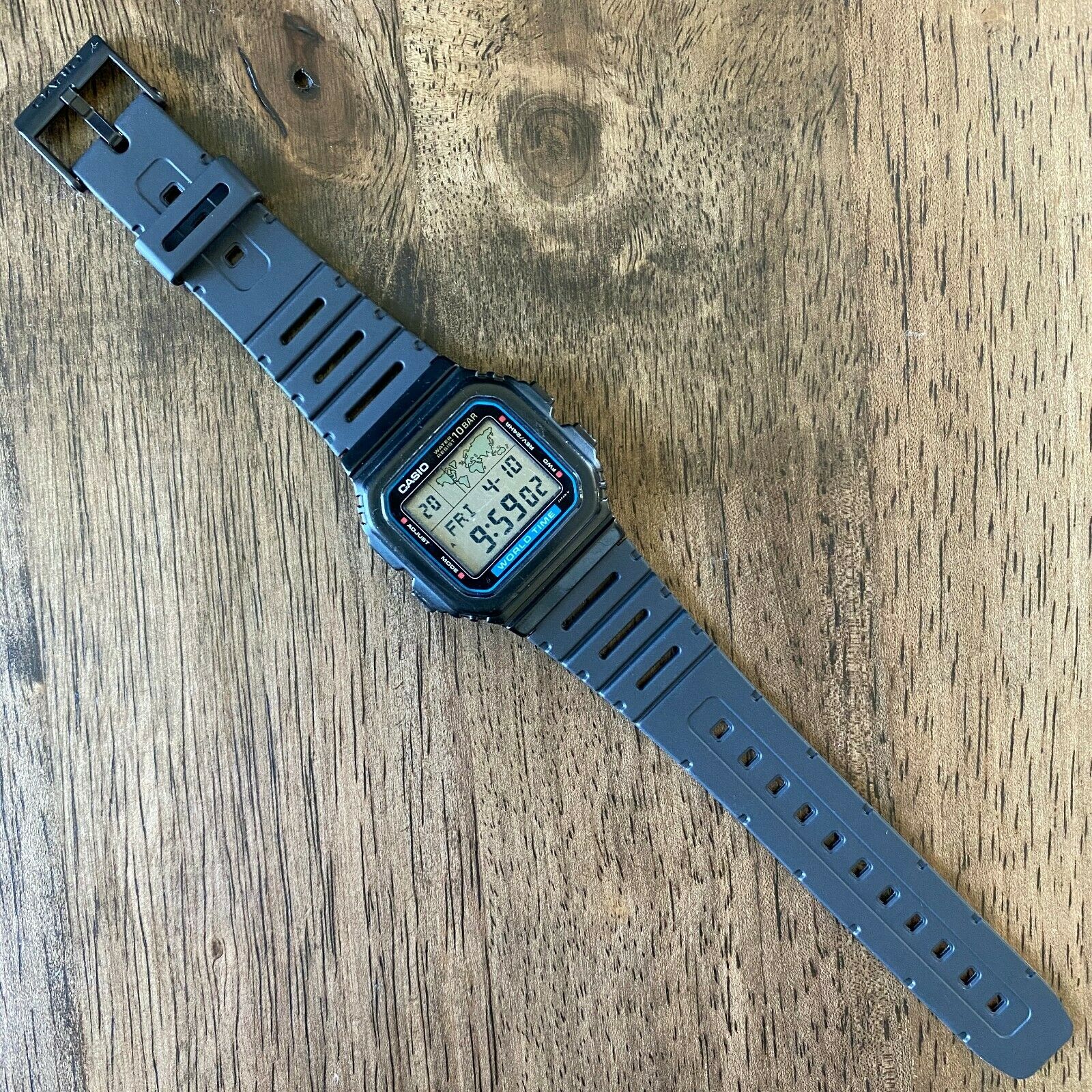 ビンテージ カシオ W-520U ワールドタイム 腕時計 日本製 1987年 RARE Vintage 1987 Casio W-520U Digital World Time Watch Made