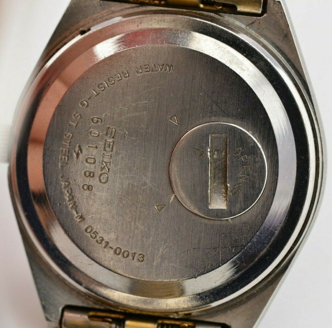 Vintage Mens Seiko Quartz Digital Watch 0531-0013 JDM Japan G719