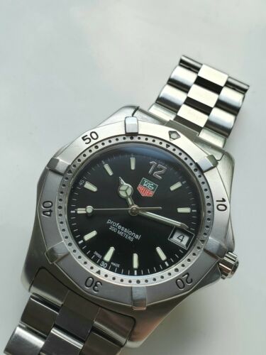 TAG HEUER 2000 Professional 200 Black Dial Quartz Watch WK1110 ...