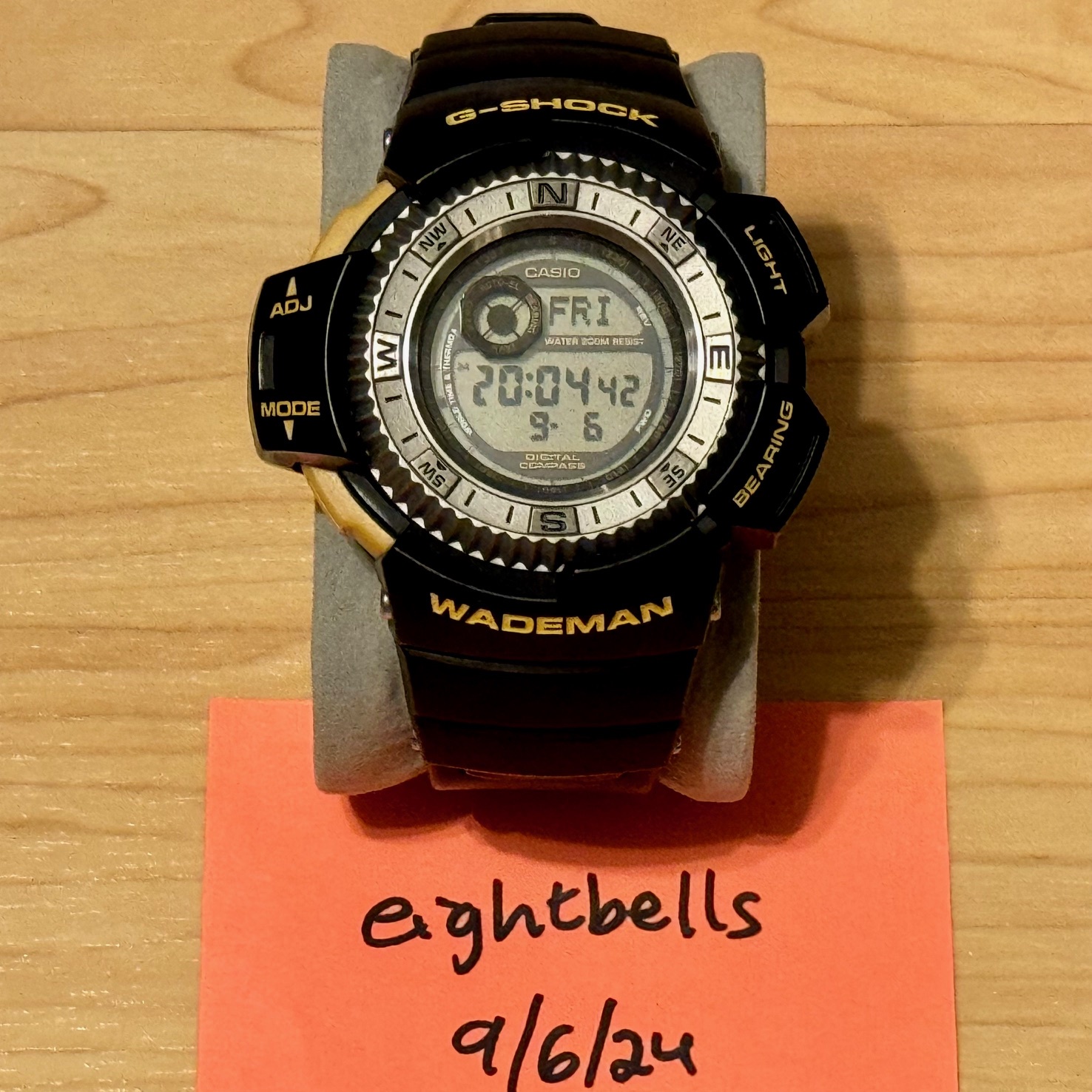 WTS] Casio G-Shock DW-9800-1BV Wademan Digital Compass Thermometer