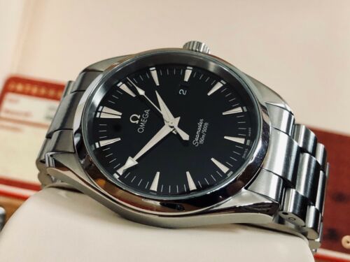 Omega Seamaster Aqua Terra 150M Quartz 39mm Steel Bracelet Black