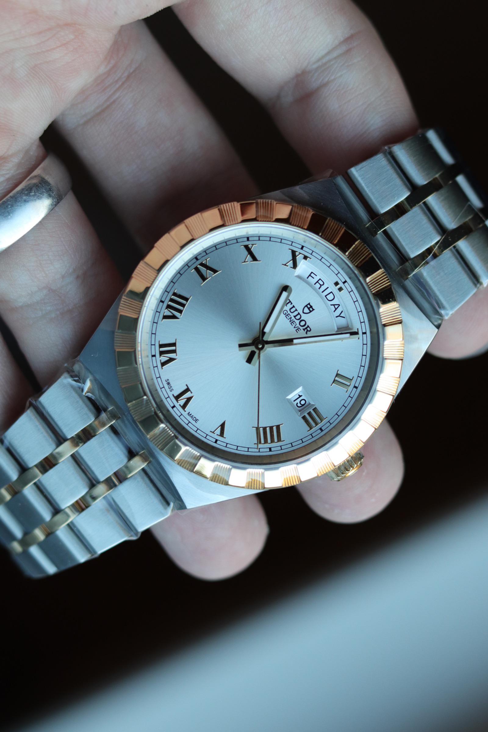 tudor royal 41 two tone