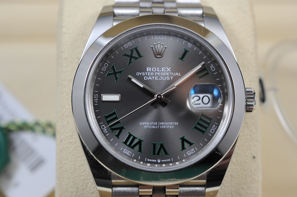 FS: Rolex Datejust (DJ41) 126300 - Green Slate Roman (Wimbledon ...