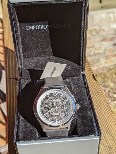 Emporio Armani Watch ZETA MECCANICO AR60003 ~ Brand New