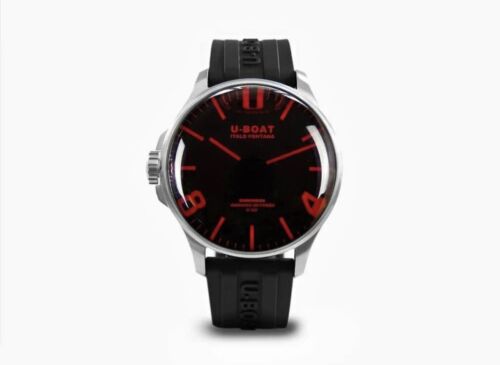 U-Boat Men's 5570 Classico Watch Fixed Stainless Steel Bezel. Black with a  Ruby Dial | Wish