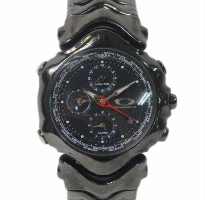 レア　Oakley オークリー　腕時計_Oakley GMT オークリー GMT クロノグラフ クオーツ（Oakley GMT y2k