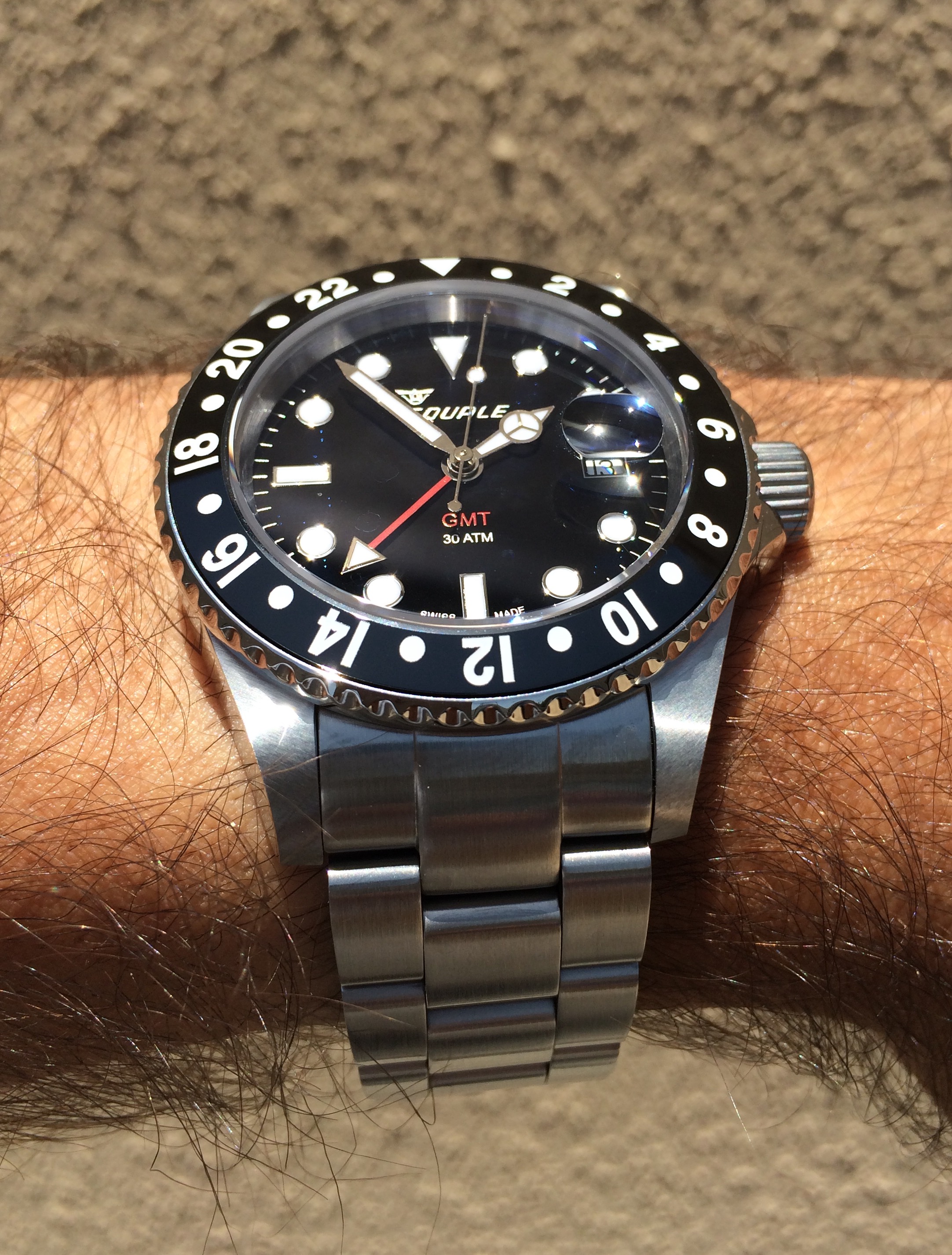 squale 30 atmos black gmt ceramica