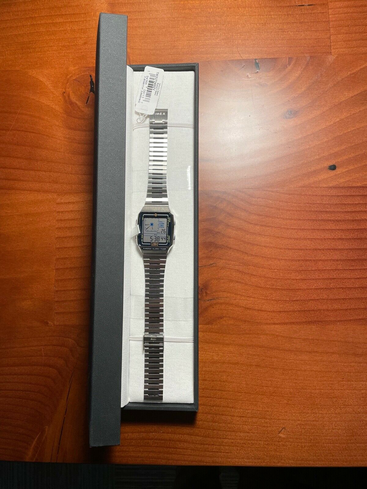 Q Timex Reissue Digital LCA 32.5mm Stainless Steel Bracelet Watch