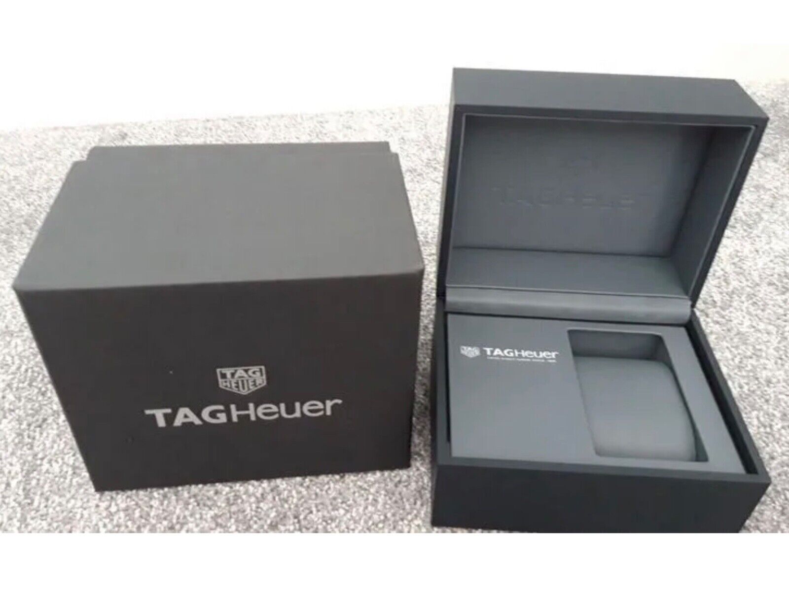 Tag Heuer grey Watch Box genuine WatchCharts Marketplace