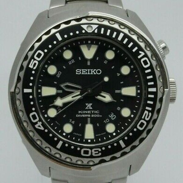 Seiko SUN019 PROSPEX Air Divers Kinetic GMT 200m Steel Watch 5M85-0AB0  Bracelet | WatchCharts