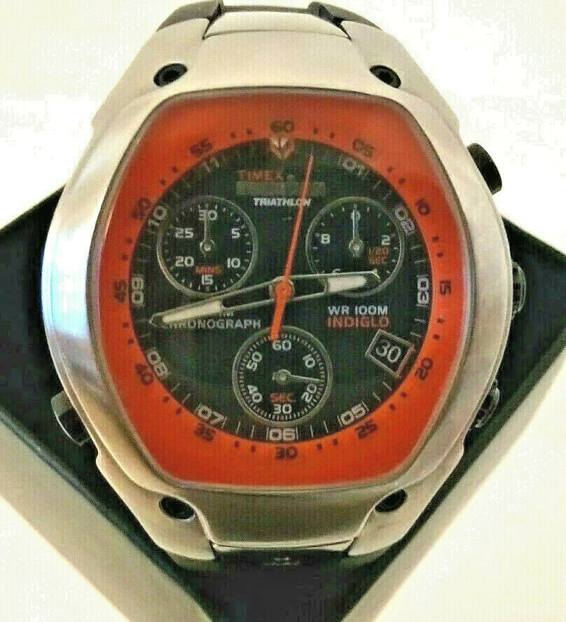 Timex chronograph hot sale indiglo wr100m