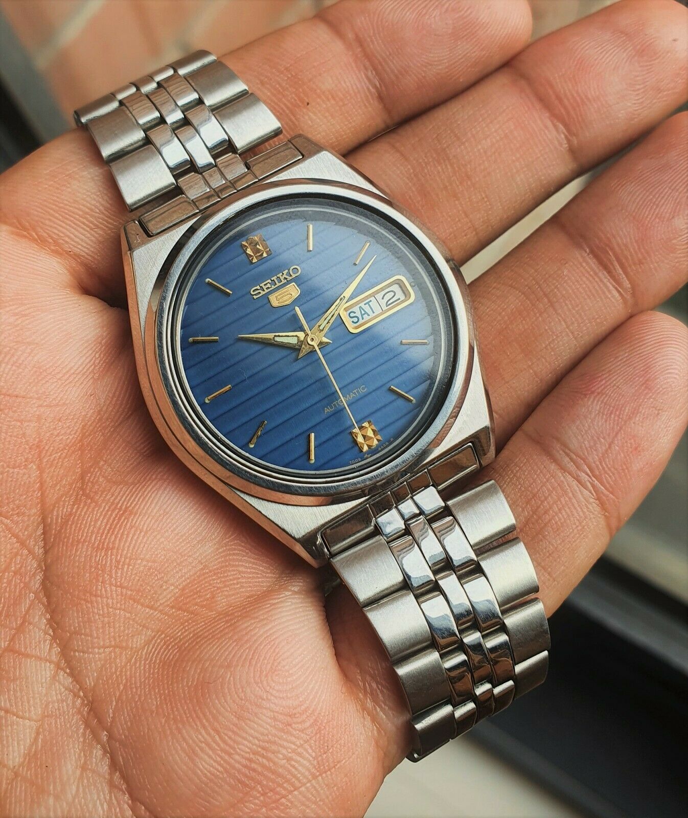 SKXP03 Blue Linen 1994 Sunburst Dial Auto Vintage Mint JDM