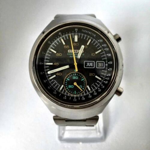 Vintage Seiko Helmet Darth Vader Automatic Chronograph 6139