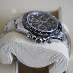 りょ Rolex Daytona Stainless Steel Black Dial 116521