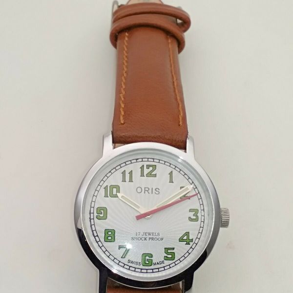 VINTAGE MEN's ORIS SHOCK PROOF 17 JEWELS SWISS MADE WRIST WATCH