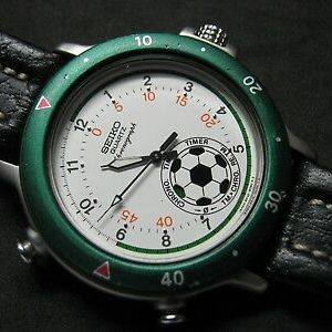 SEIKO Chronograph 8M32-8040 SOCCER TIMER Quartz Men's Nice Rare Collections  | WatchCharts