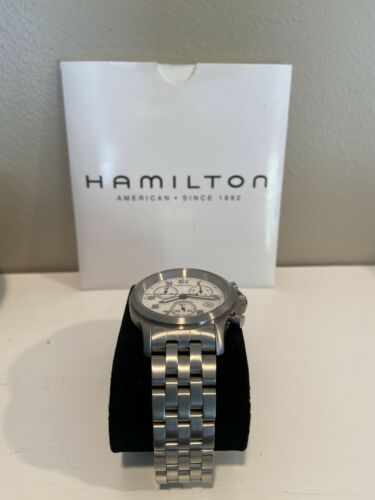 HAMILTON CHRONOGRAPH MEN'S WATCH 3832- SWISS MADE- Stainless Steel