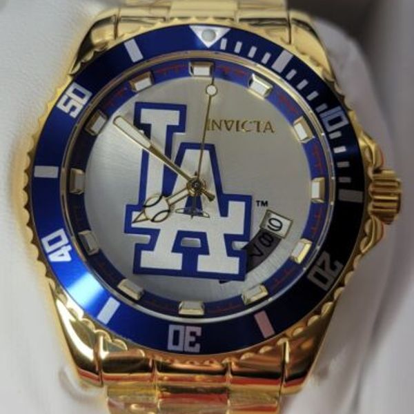 Invicta Mlb Los Angeles Dodgers La Mens Automatic Watch 43215 Baseball