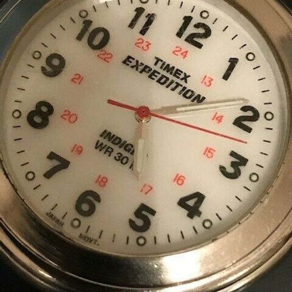 Timex Expedition Indiglo Pocket Watch Running and Keeps Time Fresh