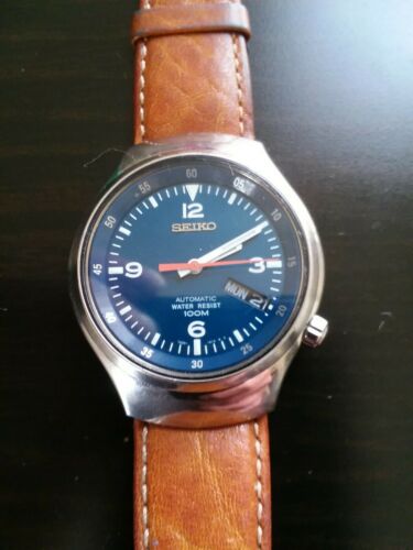 Seiko Automatic Watch 7S26 0110 10 bar 100m Blue Face Not working