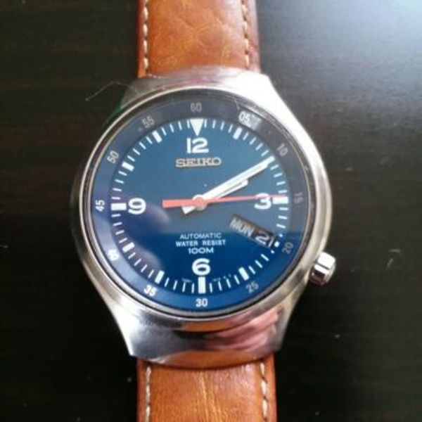 Seiko Automatic Watch 7S26-0110 10 bar 100m Blue Face Not working can be  fix | WatchCharts