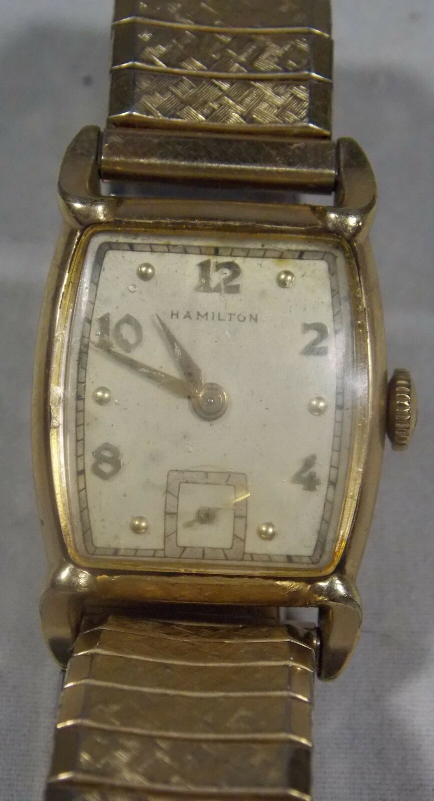 VINTAGE HAMILTON 10K GOLD FILLED L&K MEN'S WRIST WATCH SPEIDEL USA