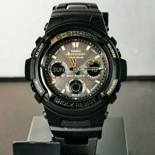 Casio G-Shock AWG-100BC-1A Black x Gold S Stamped/Engraved Caseback |  WatchCharts Marketplace