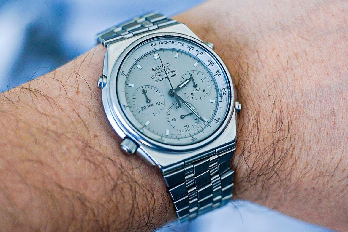 WTS WW 1983 Seiko 7A28 7079 Quartz Chronograph 100 Grey Ghost