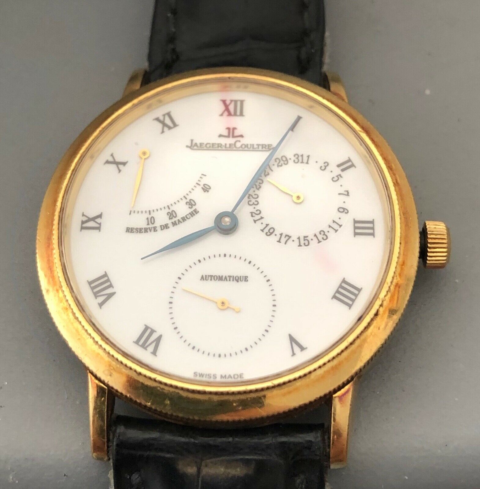 JAEGER LECOULTRE Gentilhomme Gold 155.1.93 Men s light wear runs