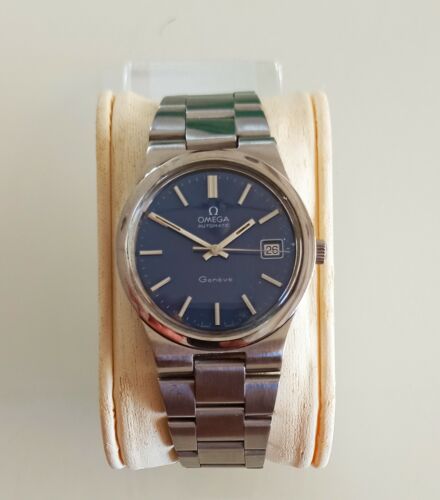 Omega Geneve Automatic Ref. 166.0163 1660173 Oversized 36mm Cal. 1012 Blue Dial WatchCharts Marketplace