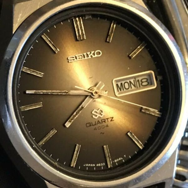 Seiko SQ Quartz 4004 Mens Vintage Seiko 4633-8049 Watch, Working Movement |  WatchCharts