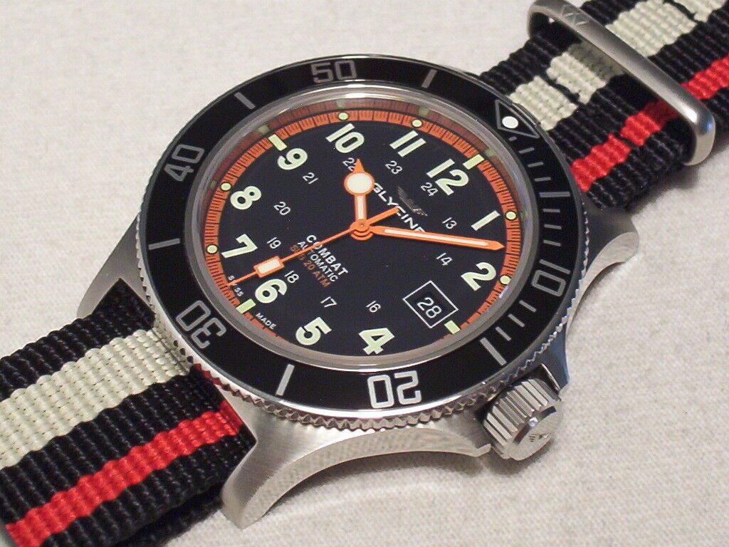 GLYCINE COMBAT SUB 20 ATM AUTOMATIC REF.GL0088 SWISS MADE 42 MM