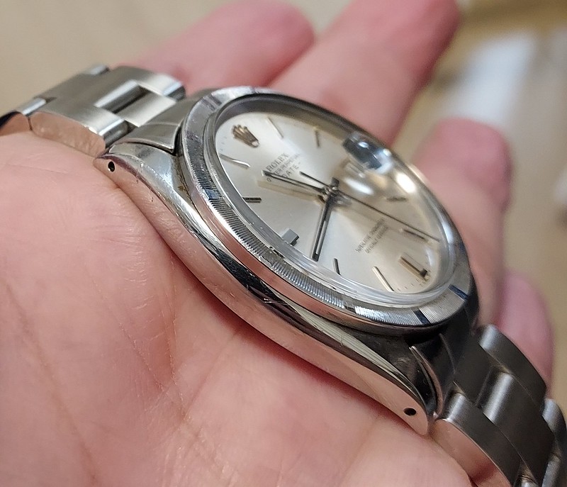 FS Vintage Rolex Oyster Perpetual Date Auto 1501 engine index bezel