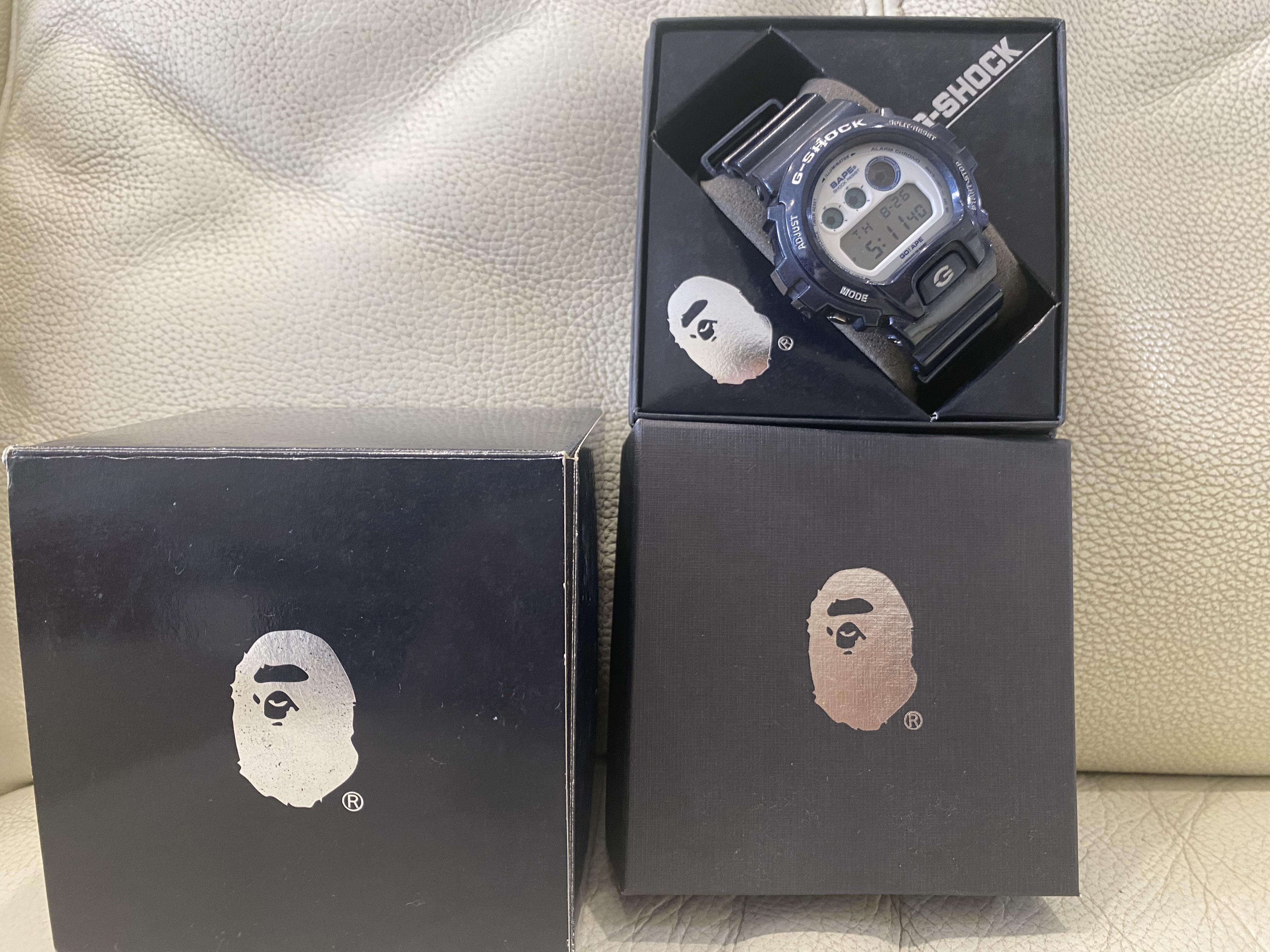A Bathing Ape x Casio G-Shock DW-6900 Metallic Navy | WatchCharts